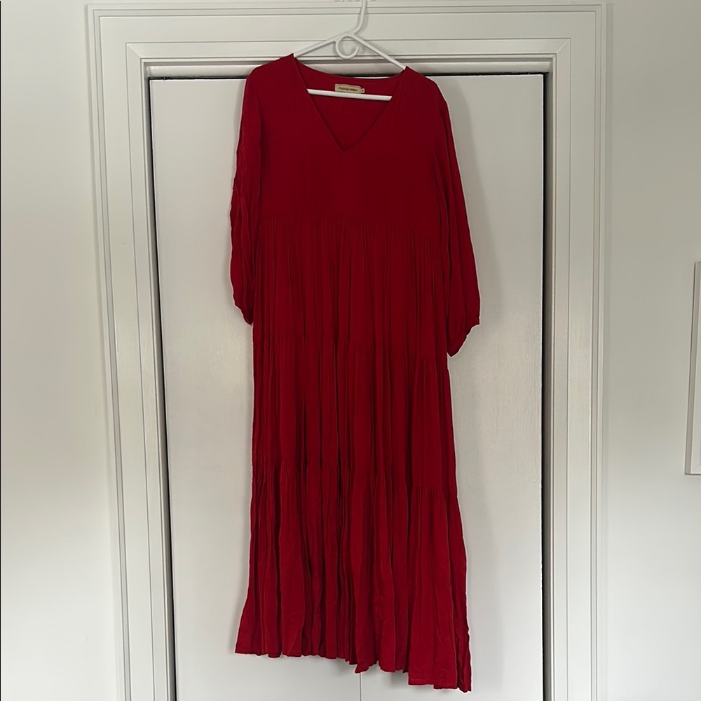 Muzungu Sisters Elegant Red Maxi Dress